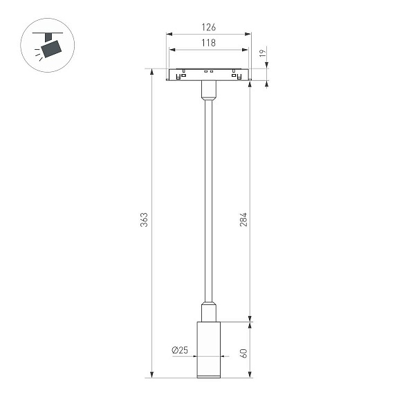 Трековый светильник ARLIGHT MAG-ORIENT 44647