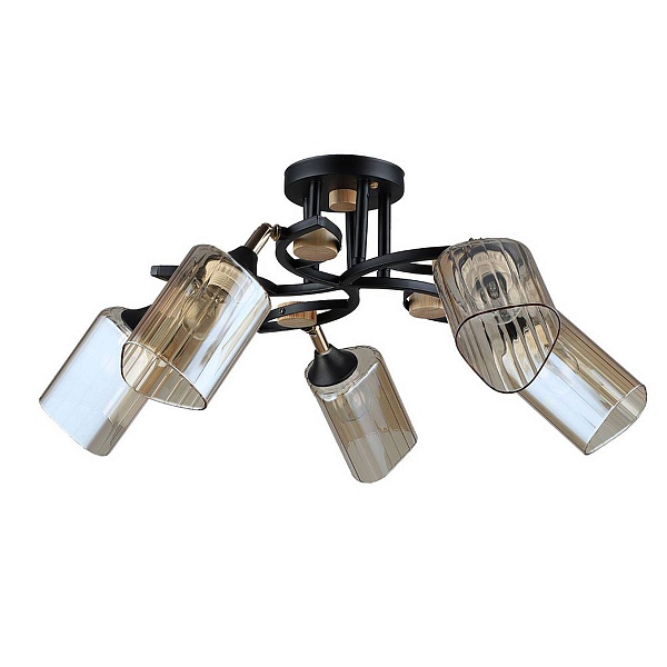 Люстра потолочная ARTE LAMP GLAMORE A5076PL-5BK