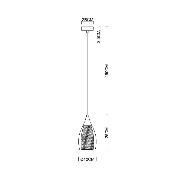 Подвес ARTE LAMP BARRY A7951SP-1BK