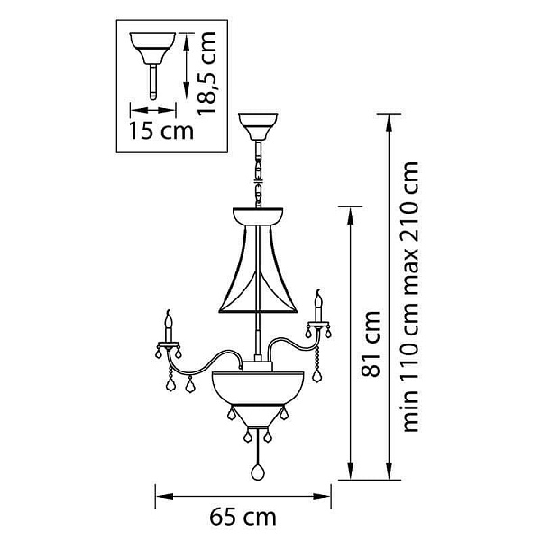 Люстра подвесная LIGHTSTAR CLASSIC 700164