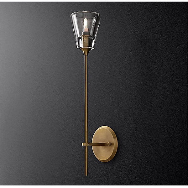 Бра DELIGHT COLLECTION TORCHE DE VERRE 8614W/D gold