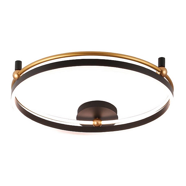Светильник потолочный CRYSTAL LUX FERNANDO PL72W LED BLACK/GOLD