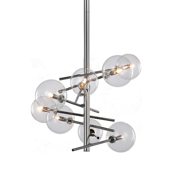 Люстра подвесная DELIGHT COLLECTION GLOBE MOBILE MX19009070-8A chrome
