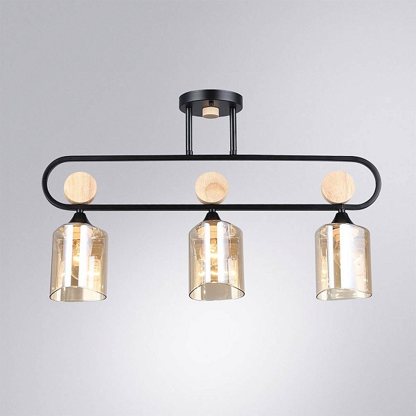 Люстра потолочная ARTE LAMP GLAMORE A5076PL-3BK