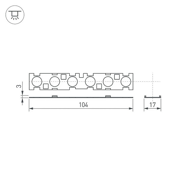 Рассеиватель ARLIGHT SL-LINE 41793