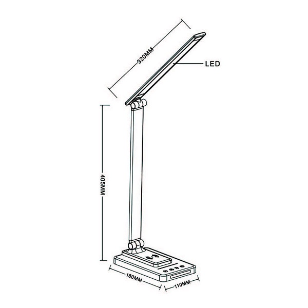 Настольная лампа ARTE LAMP WILLIAM A5122LT-1WH