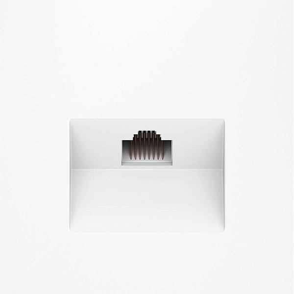 Розетка  RJ45, S70, Белый матовый, VLS060102, VOLTUM