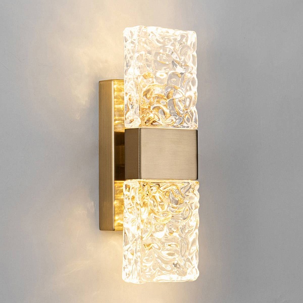 Бра DELIGHT COLLECTION WALL LAMP 88068W gold/clear