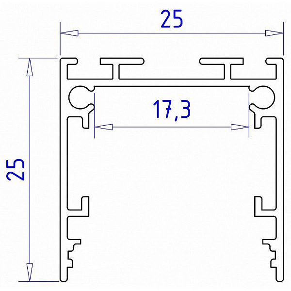 Профиль для ленты LED накладной AMBRELLA LIGHT PROFILE SYSTEM GP GP2500WH