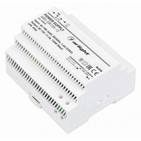 Блок питания ARLIGHT ARV-DR 12V 135W IP20 35699