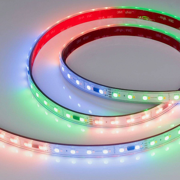 Лента LED SPI-P-BA120 16 W/m 24V IP66 5060+2835/120 RGB+6000K 14mm (5м) 49401 ARLIGHT