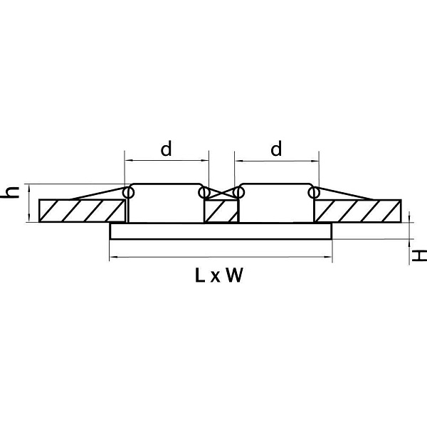 Светильник встраиваемый LIGHTSTAR RIFLE 002544
