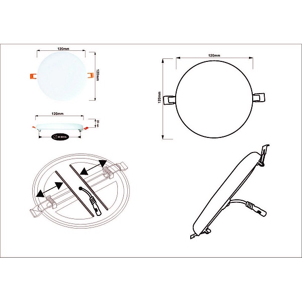 Светильник встраиваемый ARTE LAMP PRIOR A7982PL-1WH