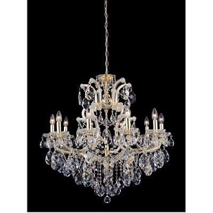 Люстра подвесная CRYSTAL LUX ISABEL ISABEL SP11 GOLD/TRANSPARENT