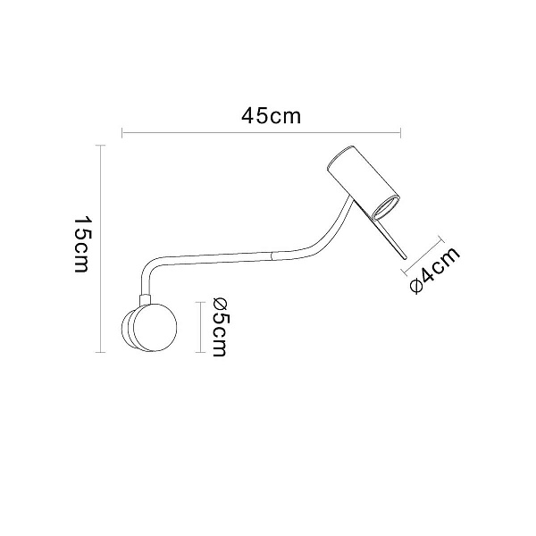 Бра ARTE LAMP SULAFAT A2423AP-5PB