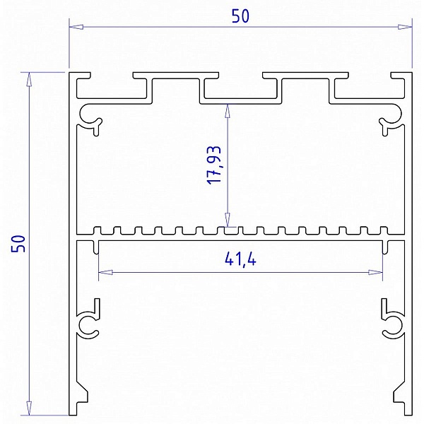 Профиль для ленты LED накладной AMBRELLA LIGHT PROFILE SYSTEM GP GP3100BK