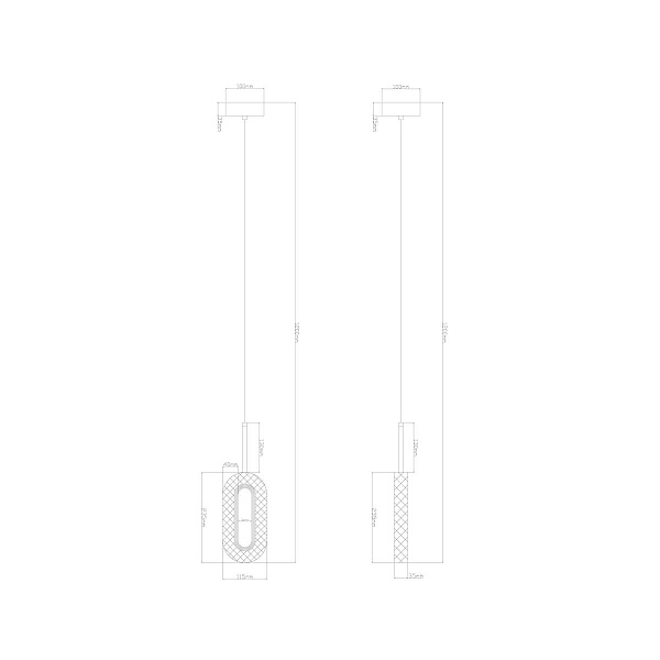 Подвес ARTE LAMP OVALE A2489SP-1GO
