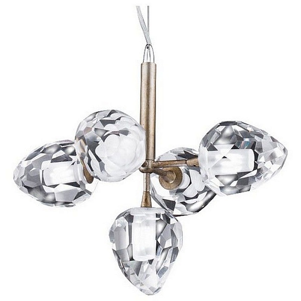 Люстра подвесная DELIGHT COLLECTION ON THE ROCKS P68038M-5 gold