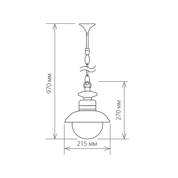 Светильник уличный подвесной ELEKTROSTANDARD TALLI a038483