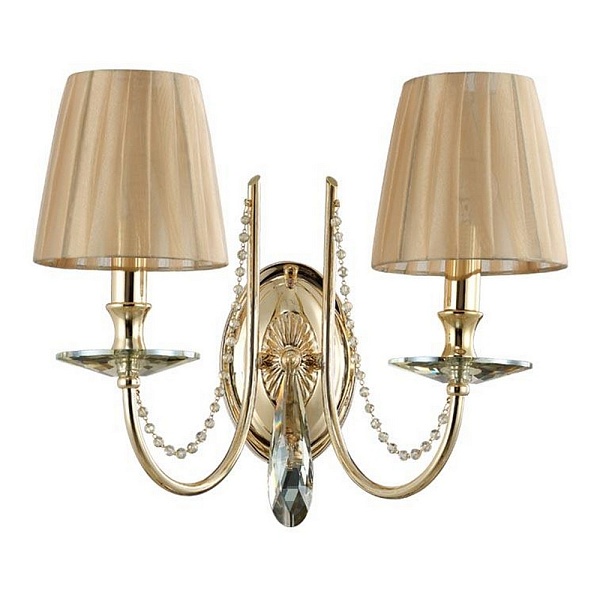 Бра CRYSTAL LUX VICTORIA Victoria AP2 Gold/Amber