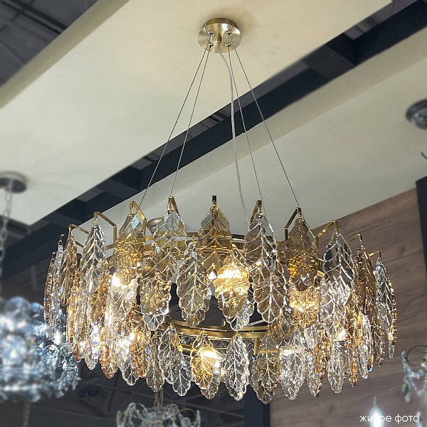 Люстра подвесная CRYSTAL LUX TREVI SP8 BRASS
