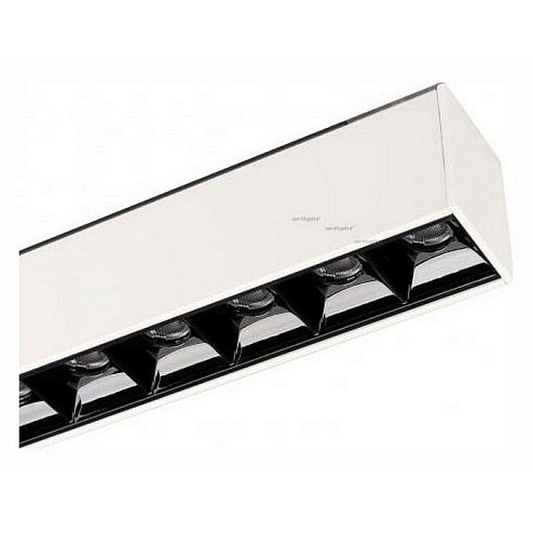 Трековый светильник магнитный ARLIGHT MAG-LASER-45-L320-12W WARM3000 (WH, 15 DEG, 24V) 026939