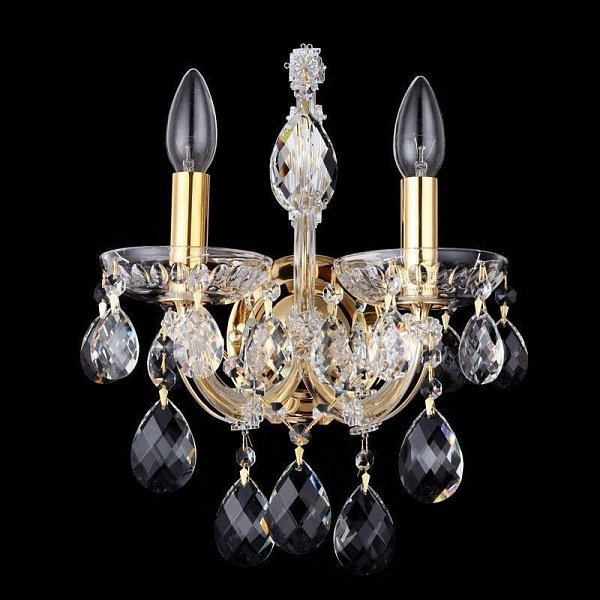 Бра CRYSTAL LUX ISABEL ISABEL AP2 GOLD/TRANSPARENT