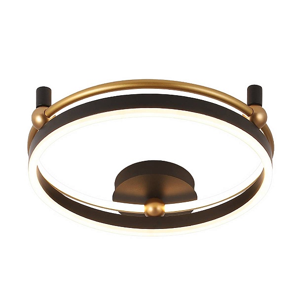 Светильник потолочный CRYSTAL LUX FERNANDO PL48W LED BLACK/GOLD