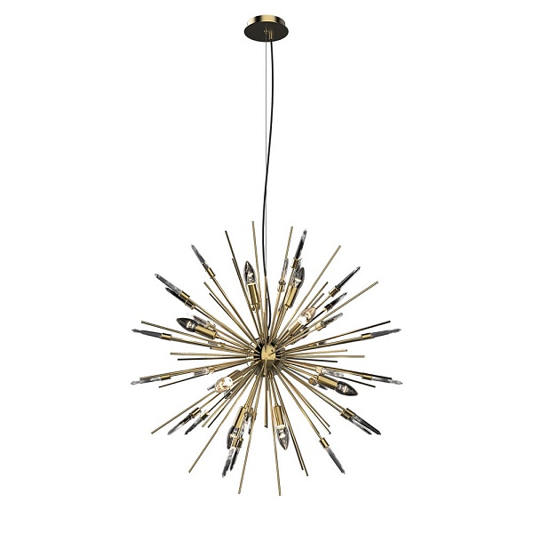 Люстра подвесная DELIGHT COLLECTION BOIVIN MD2094-12A gold/rock crystal