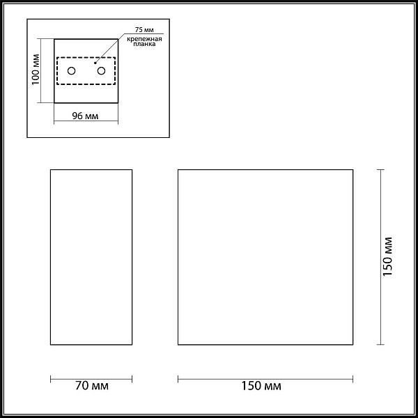 Бра ODEON LIGHT GIPS 3883/1W
