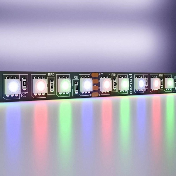 Лента LED STANDART 21 W/m 24V IP20 5050/96 RGB 10mm (5м) 20038 MAYTONI