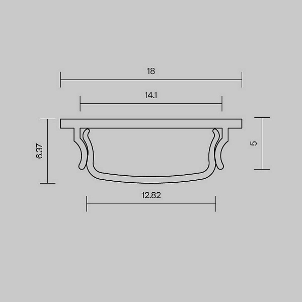 Профиль для ленты LED накладной MAYTONI LED STRIP PROFIL 631016