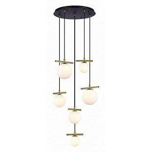 Подвес ILAMP GOLDEN 2134-6D BR+MBK