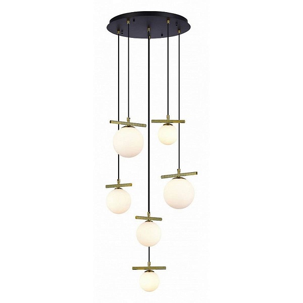 Подвес ILAMP GOLDEN 2134-6D BR+MBK