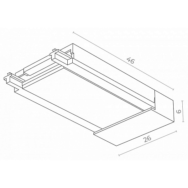 Токоподвод ST LUCE SKYFLAT ST067.509.20