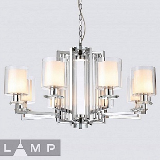 Люстра подвесная ILAMP KING RM6201-8 CR+CL