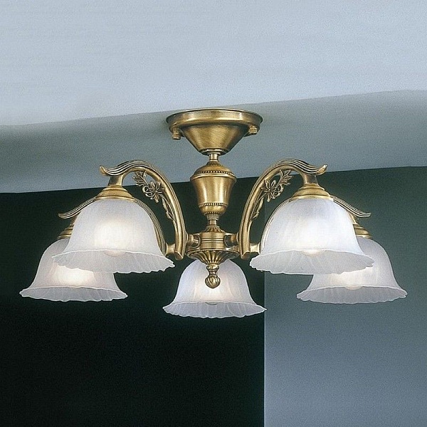 Люстра потолочная RECCAGNI ANGELO Bronze 2720 PL 2720/5