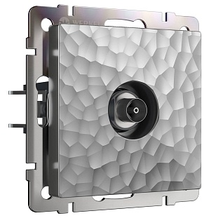 Розетка  TV одиночная, HAMMER, серебро, W1283006, WERKEL