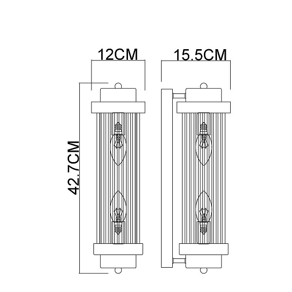 Бра ARTE LAMP HANNA A1070AP-2CC