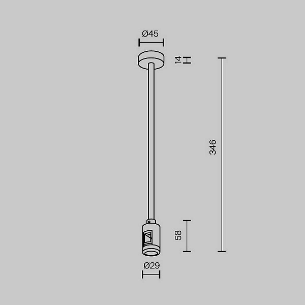 Токоподвод MAYTONI ACCESSORIES FOR TRACKS FLARITY TRA158C-B1-PT