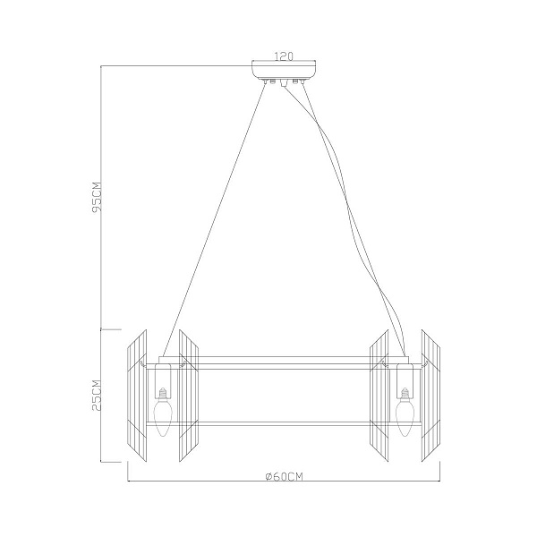 Люстра подвесная ARTE LAMP JASTIN A2848SP-8GO
