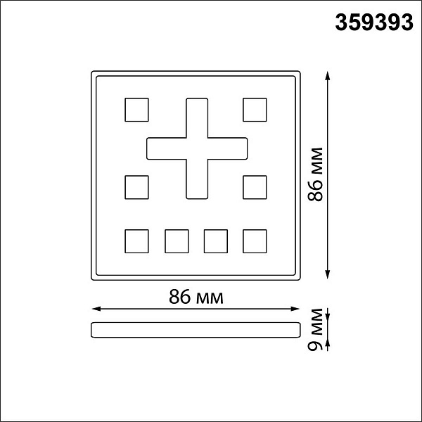 Панель управления NOVOTECH GLAT 359393