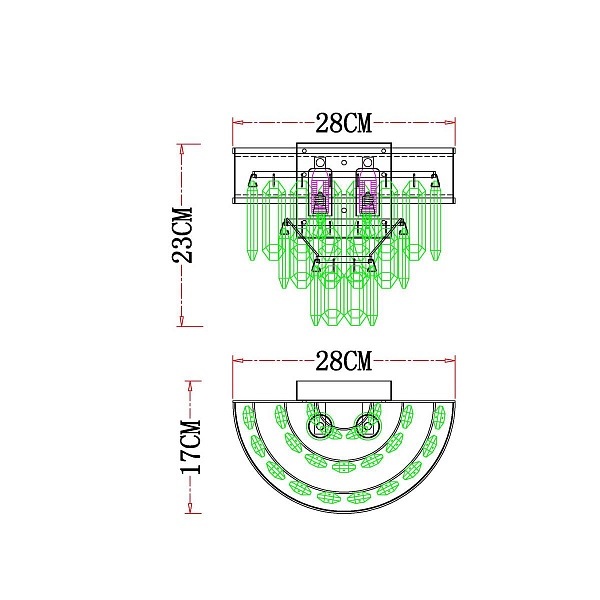 Бра ARTE LAMP DIADEM A1002AP-2CC