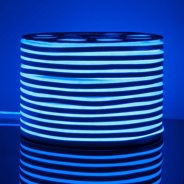Лента LED ГИБКИЙ НЕОН 9,6 W/m 220V IP67 2835/120 BLUE 8mm (50м) a040594 ELEKTROSTANDARD