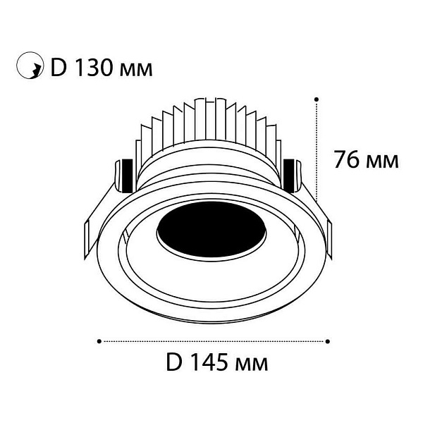 Светильник встраиваемый ITALLINE IT06 IT06-6018 white 3000K