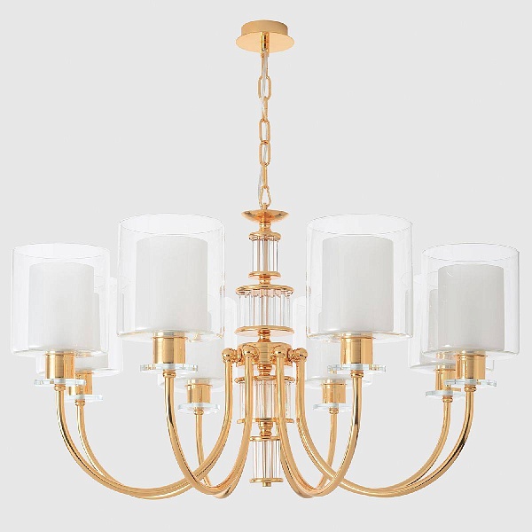 Люстра подвесная CRYSTAL LUX ELENA ELENA SP8 GOLD