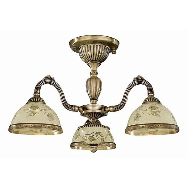 Люстра потолочная RECCAGNI ANGELO verde 6208 PL 6228/3