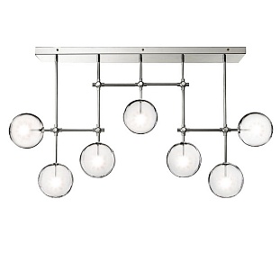 Люстра потолочная DELIGHT COLLECTION GLOBE MOBILE KG0835P-7A chrome