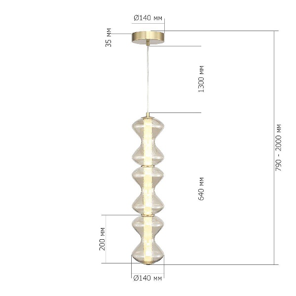 Подвес ST LUCE SPINE SL6136.213.01