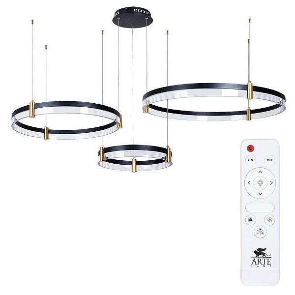 Подвес ARTE LAMP MERCURY A2185SP-3BK